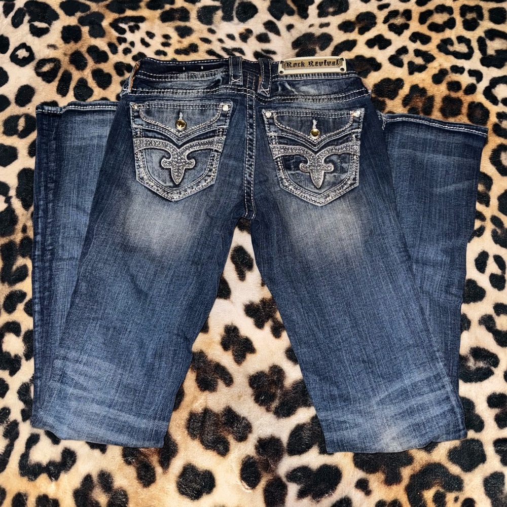 Rock Revival Dark Blue Boot Cut Jeans